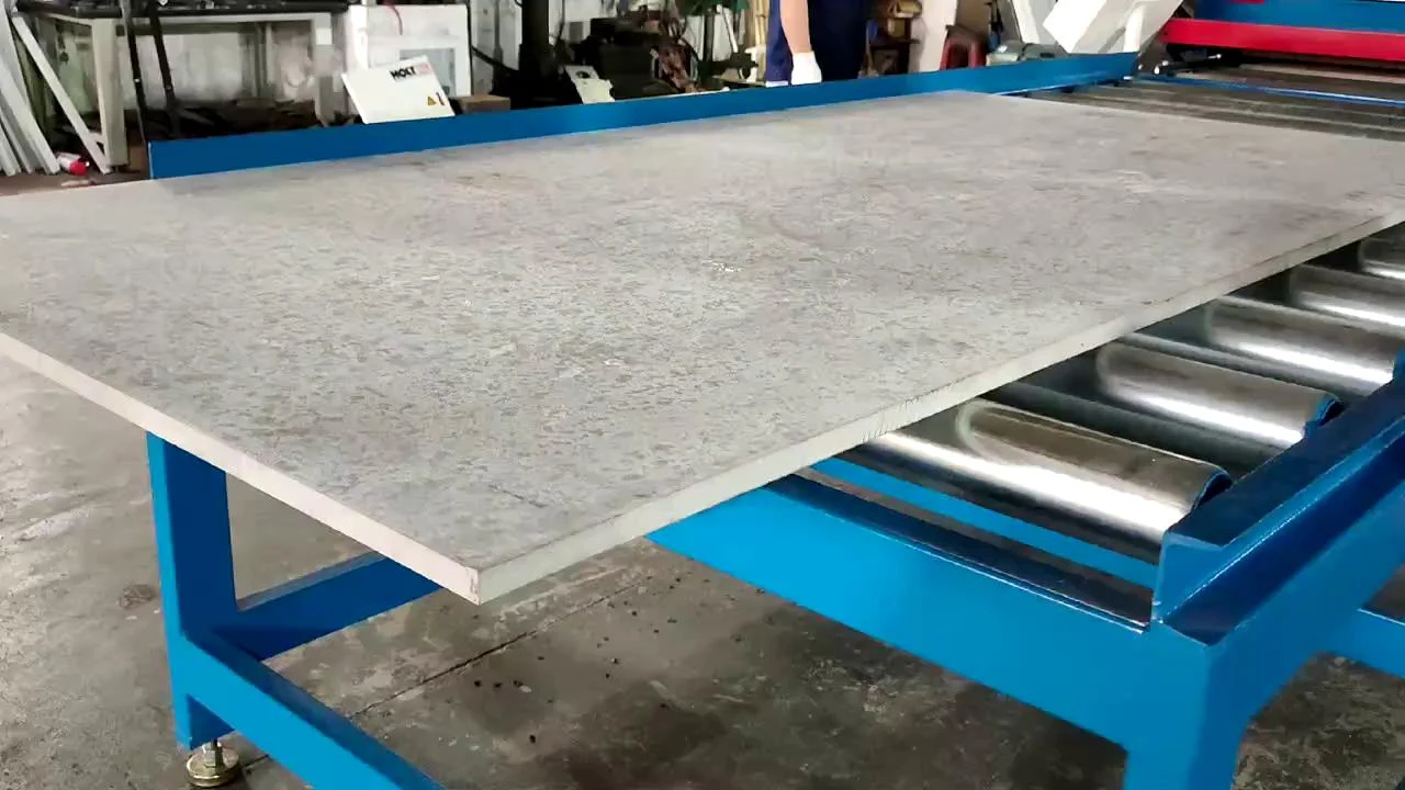 OMAC panel processing machinery operating in the workshop